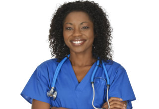 nurse showing her genuine smile